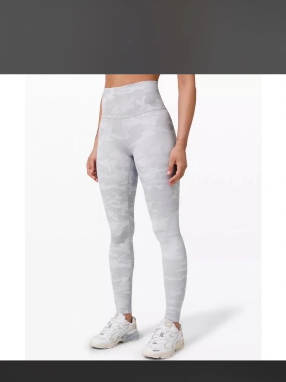 lululemon Light Gray Camouflage Leggings